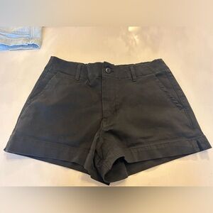 American Eagle Outfitters Black Stretch Mom Shorts